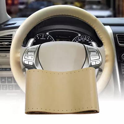 For Ford F150 F250 F350 Super Duty 15  Steering Wheel Cover Genuine Leather • $18.56