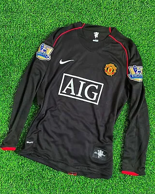 Ronaldo Manchester United Jersey 2008 Black Long Sleeve Away Jersey *NEW* All SZ • $75