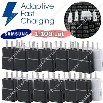 LOT Adaptive Fast Charging Wall Plug Charger For Samsung NOTE 4/5 S6/7/8/9 N8 S9 • $231.82