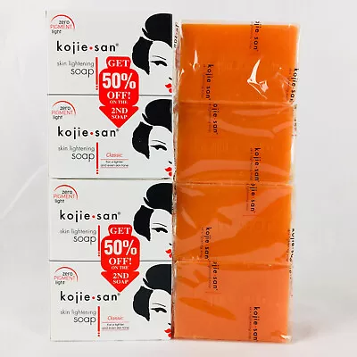 Kojie San Skin Lightening Kojic Acid Soap Genuine 135g X 4 Bars • $54.95