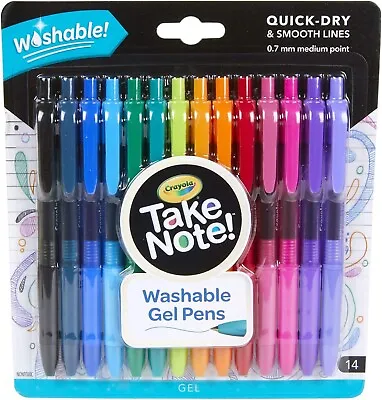 Crayola Colored Gel Pens For Kids And Adult Coloring Washable Pens Medium Point • $12.74
