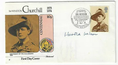£59.60 • Buy Harold Wilson Signed First Day Cover FDC / Autographed Prime Minister  