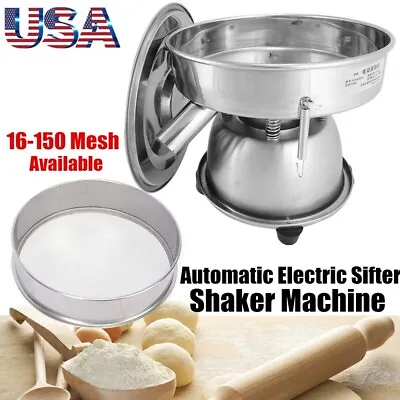 Electric Automatic Sieve Shaker Vibrating Machine Food Industrial Sifter/Mesh • $180.49