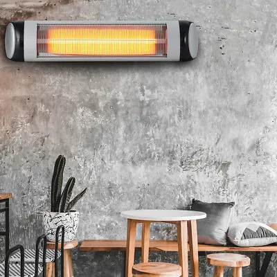 2.5KW Infrared Wall Mounted Garden Outdoor Electric Patio Heater Halogen Heating • £55.95