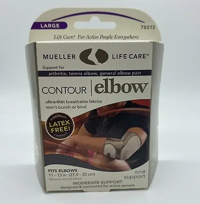 New Mueller Lifecare Contour Elbow Support Large 11-13 In. Beige • $6.99