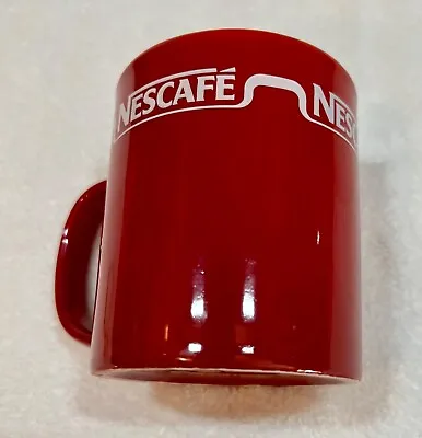 Vintage NesCafe Bright Red Coffee Mug Advertising Piece • $9.99