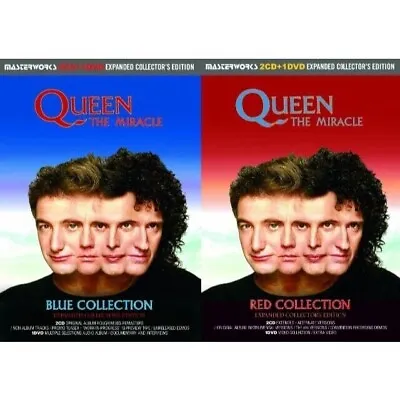 Queen The Miracle Expanded Collectors Edition Blue & Red 4CD 2DVD 2 Set NEW • £75.06