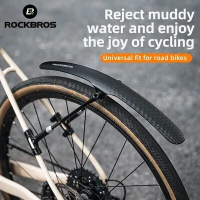 ROCKBROS Universal Road Bike Mudguard Front Or Rear Fender Adjustable Mud Guard • $24.29