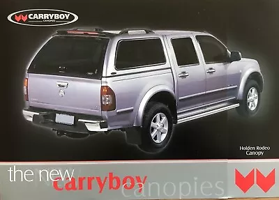 Holden RA Rodeo Carryboy Canopy Sales Brochure • $7