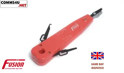 X2 IDC Punch Down Tool Genuine Fusion Krone BT Network Data Insert 2a Cat5e RED • £18