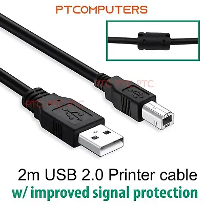 $5.30 • Buy 1.8M Premium USB 2.0 Type A Male To B Male Printer Cable Black Brother Hp Canon