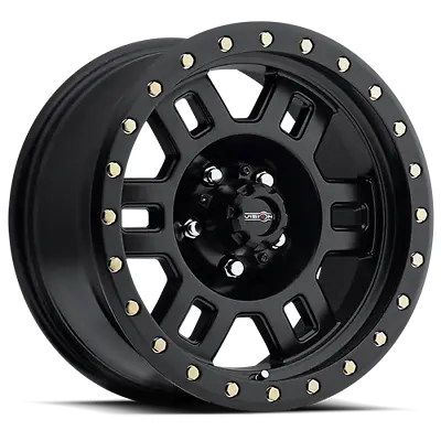 4 New 15x8 Vision 398 Manx Matte Black 5x114.3 5x4.5 ET-19 Wheels Rims • $600.52