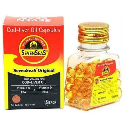 $14.49 • Buy Seven Seas Cod Liver Oil 100 Caps For A Healthy Immune System & Body