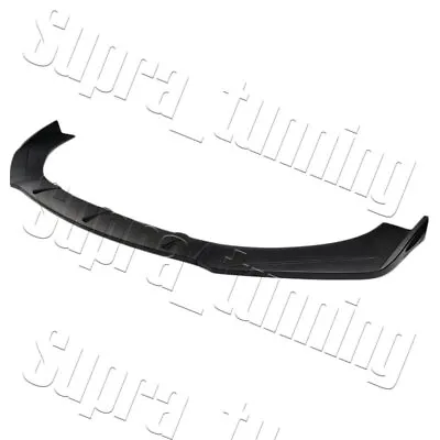 Unpainted Black Front Bumper Protector Body Splitter Spoiler Lip 3PCS Universal • $28.89