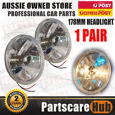 For Patrol MQ GQ Y60 Headlight 60W/55W Kit 7  Round Lamp Halogen H4 New • $37.13