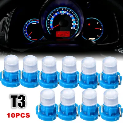 10pcs Blue T3 Neo Wedge LED Instrument Cluster Dash Panel Climate Light Bulbs • $16.32