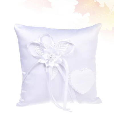 £9.68 • Buy 1pc Ring Pillow Ring Bearer Pillow Lace Ring Pillow