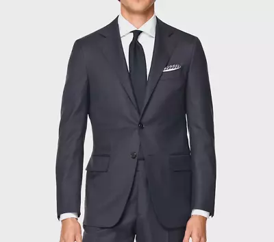 SUITSUPPLY LAZIO Navy Blue Suit Blazer Sport Coat 40R Super 110s Wool • $79.99