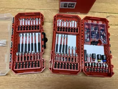 Milwaukee 100 Piece Screw Driver Drill Bit Set Impact Duty SHOCKWAVE Alloy Steel • $42.29