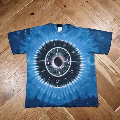 Pink Floyd Liquid Blue Tie Dye 2005 T-Shirt Dark Side Of The Moon Size Medium  • £29.99