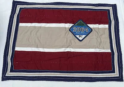 Pottery Barn Kids  ALL STAR CREW/ RUGBY STRIPE QUILTED STANDARD PILLOW SHAM NIP • $16.95