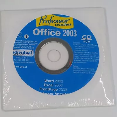 Professor Teaches Microsoft Office 2003 Word Excel FrontPage • $7