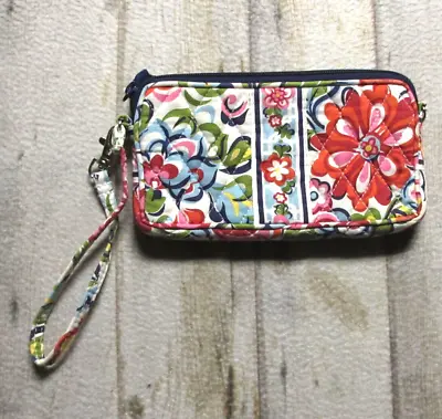 Vera Bradley Wristlet Purse Womens Hope Garden Floral Zip Around • $20.22
