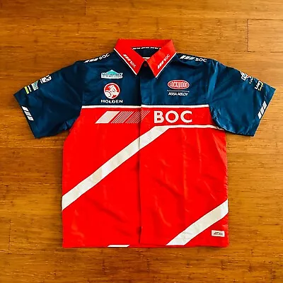 Holden Racing Team BOC Official V8 Supercars Button Up Shirt Mens L Red Blue • $29.95