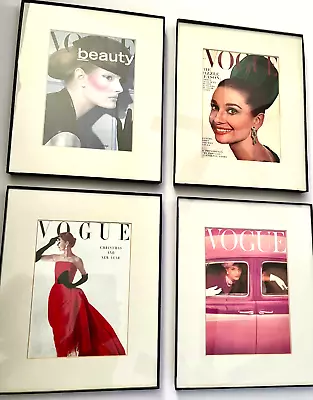 Vintage Framed 8 X 10 Vogue Cover Wall Art - Lots Of 4 • $64