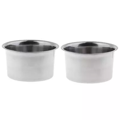 2x Stainless Steel Wax Melting Pot Double Boiler Base For Candle Soap Making • £8.64