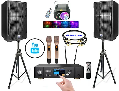 Complete Karaoke System 4000W Digital Control By Iphone IPad & Android PC • $2999