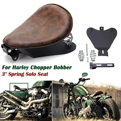 Motorcycle Bobber Solo Seat Brown For Yamaha V Star XVS 250 650 950 1100 1300 DS • $84.33