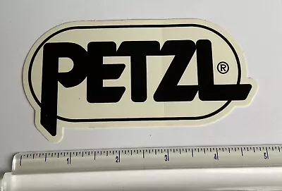 Petzl Black/ White Sticker/Decal Climbing Outdoor Hiking Backpacking Approx 5” • $4.75