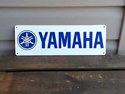 YAMAHA MOTORCYCLE DEALER/SERVICE GARAGE ART DECOR METAL SIGN 4x12 50062 BLUE • $23.95