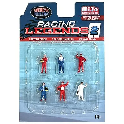 American Diorama 1:64 Diecast Metal Racing Legend 2 Figure Set • $8.99