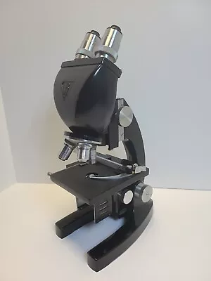 Vintage Bausch And Lomb 16033-443 Microscope With 3 Objectives & Condenser • $125