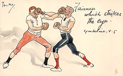 £4.50 • Buy Postcard Comic Boxing Theme - Shakespeare  -  Phil May
