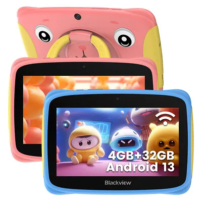 Blackview Tab 3 Kids Tablet PC 7In Android 13 4GB+32GB/TF 1TB Tablets 3280mAh UK • £59.99