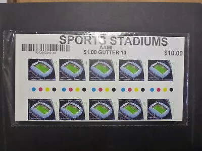 2019 Australia Sport Stadiums 10 Stamp Gutter Sheet- Optus Stadium Wa • $20