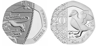 2016 - 2024 20p Coin Twenty Pence Royal Shield + Puffin Brilliant Uncirculated • £3.25