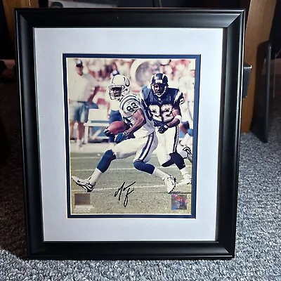 Marvin Harrison Signed Framed Colts 8x10 Photo Mounted Memories COA Autographed • $189.99