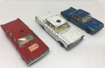 £14.99 • Buy Matchbox Lesney  Ford Galaxie Fairlane Police Fire Vintage Diecast Cars Job Lot