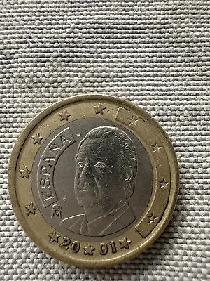 Rare Coin 1 Euro 2001 ESPANA • £450