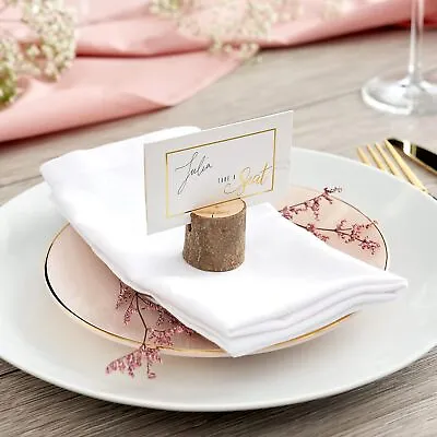 Wooden Place Card Holders Table Number Holders Photo Holder For Wedding Party UK • £6.49