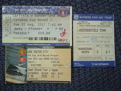 MANCHESTER UNITED V EXETER CITY 2005 FA CUP TICKET STUB • £1.90