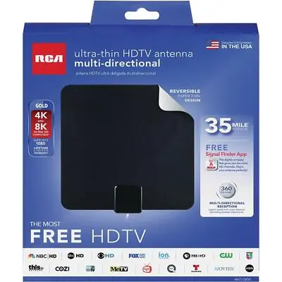 RCA Ultra-thin Multi-directional Indoor HDTV Antenna • $14.95