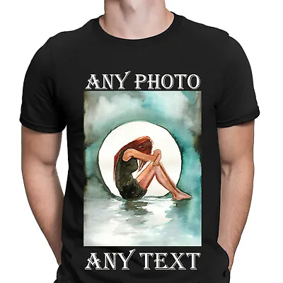 Personalised Any Photo & Text Custom Picture Hen Party Stag Mens T-Shirts #DNE#5 • £9.99