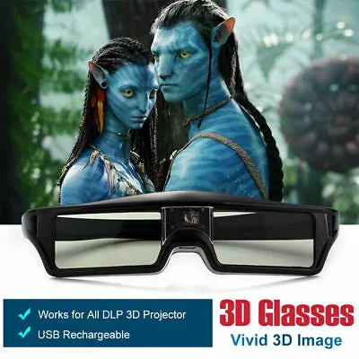 £20.68 • Buy Active 3D Glasses Shutter For All 3D DLP Projector BenQ Optoma Acer Viewsonic UK