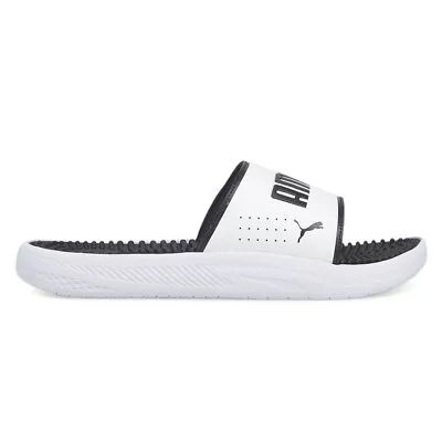 Puma Softride Massage Slide  Mens White Casual Sandals 38306202 • $24.99