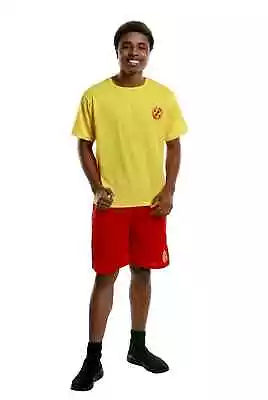 Mens Lifeguard Yellow And Red Beach Baywatch Costume By Karnival • $40